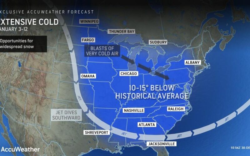 Polar Vortex to Bring Frigid Temperatures to Eastern U.S